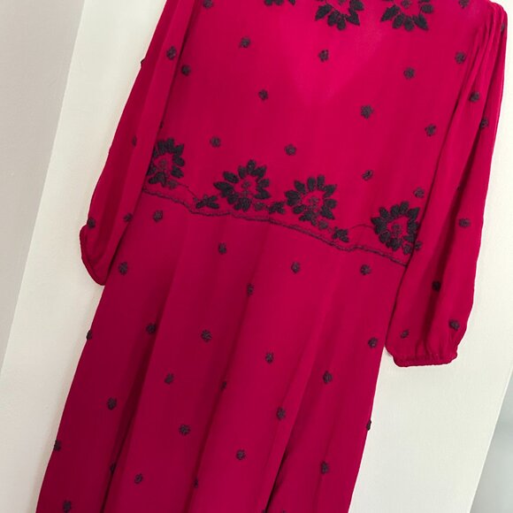 Free People Embroidered Fable Midi Dress - Picture 7 of 8